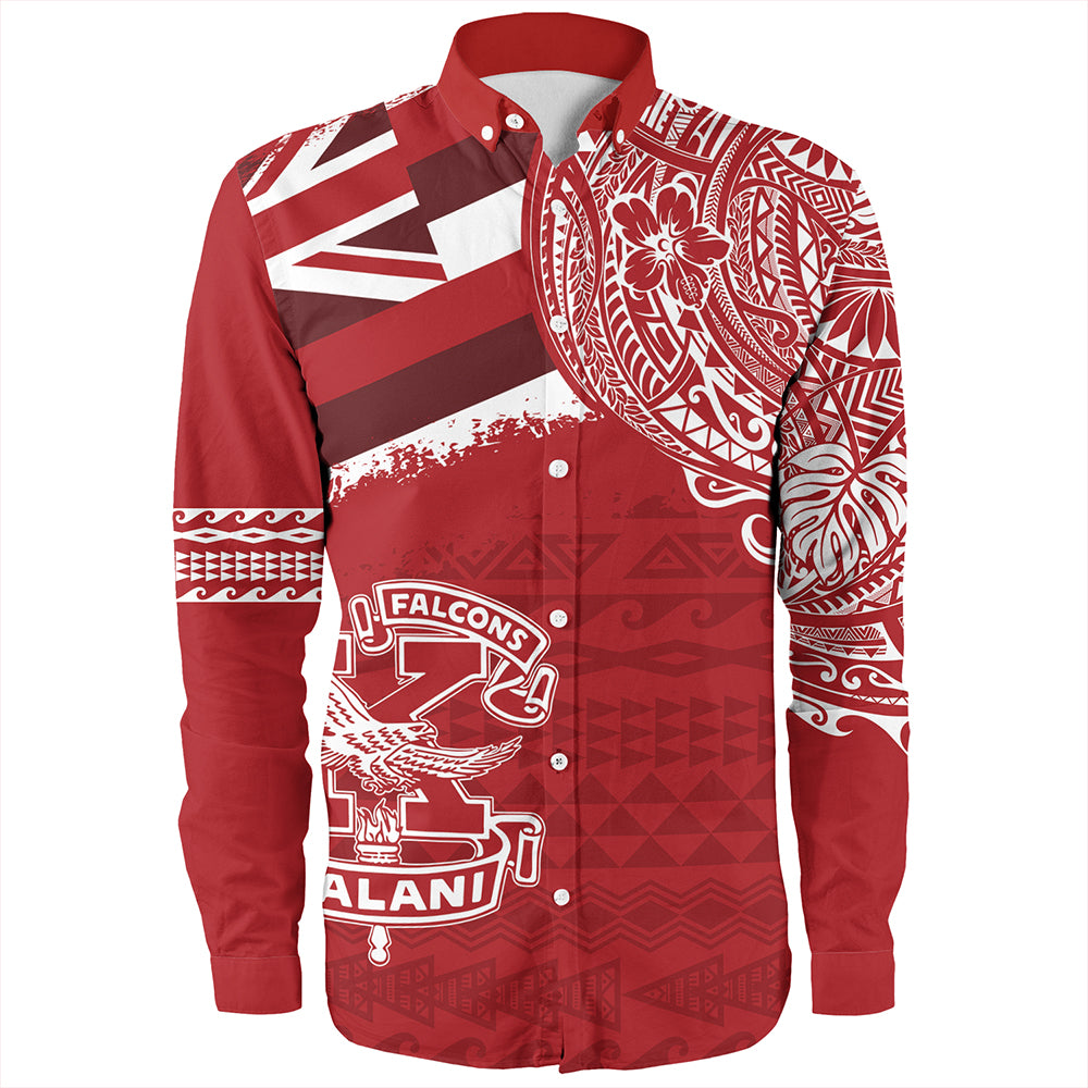 Hawaii Long Sleeve Shirt Kalani High School With Crest Style