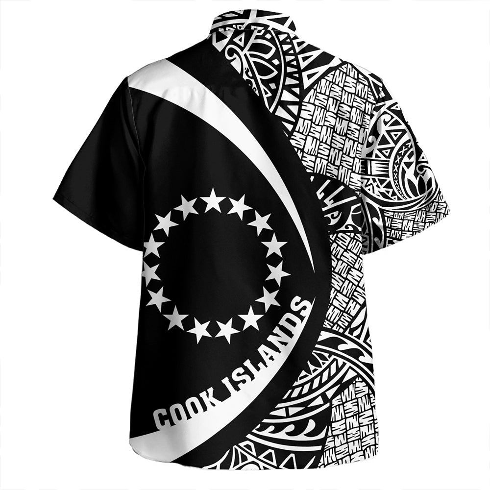 Solomon Islands Short Sleeve Shirt Coat Of Arm Lauhala Gray Circle