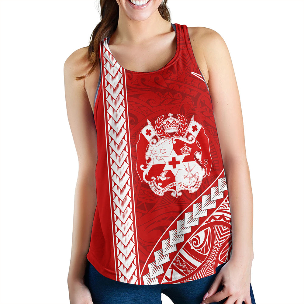 Tonga Women Tank Tribal Polynesian Coat Of Arms