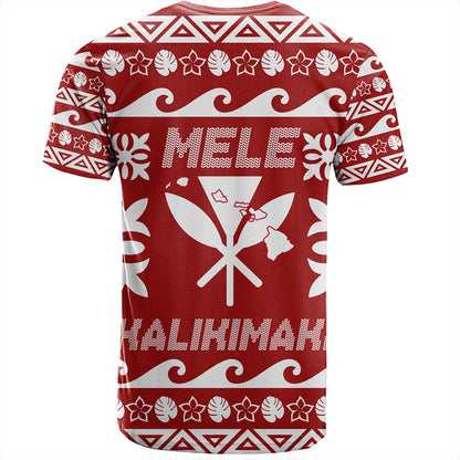 Hawaii T-Shirt King Native Hawaiian Kakau Pattern Christmas