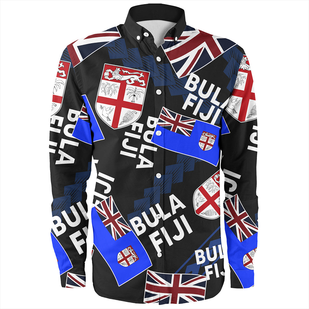 Fiji Long Sleeve Shirt Flag Outfit Free Style
