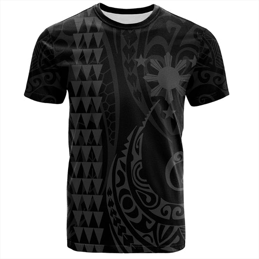 The Philippines T-Shirt Sun Gray Kakau Style