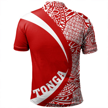Tonga Polo Shirt Coat Of Arm Lauhala Circle