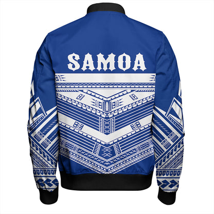 The Samoan Chief Bomber Jacket Blue