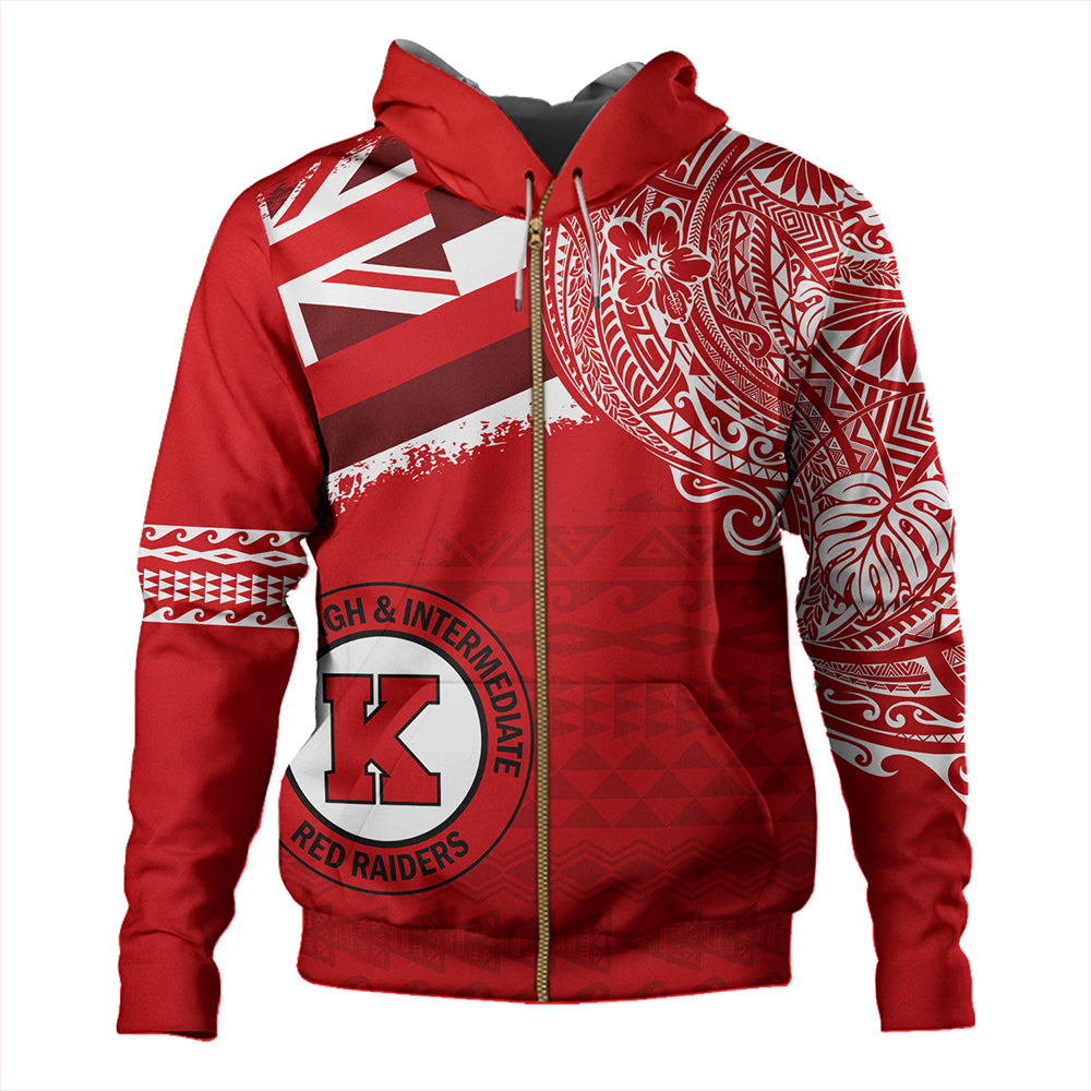Hawaii Hoodie Kahuku High And Intermediate School With Crest Style