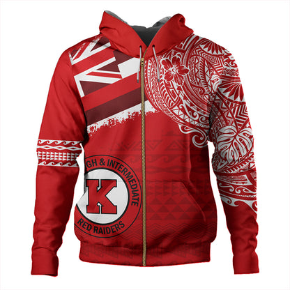 Hawaii Hoodie Kahuku High And Intermediate School With Crest Style
