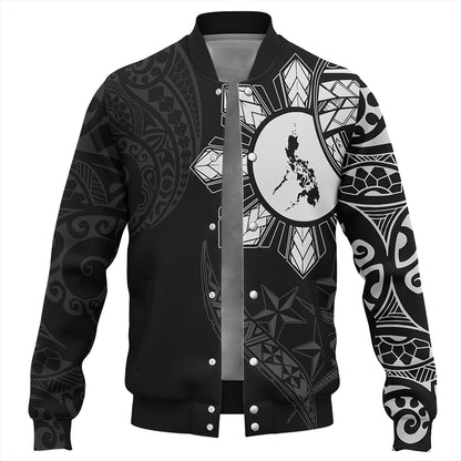Philippines Baseball Jacket Tribal Sun In My Heart