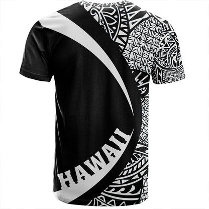 Hawaii T-Shirt Coat Of Arm Lauhala White Circle