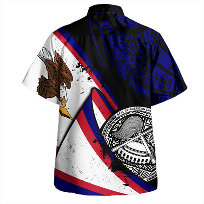 American Samoa Hawaiian Shirt Polynesia Flag Shoul Style