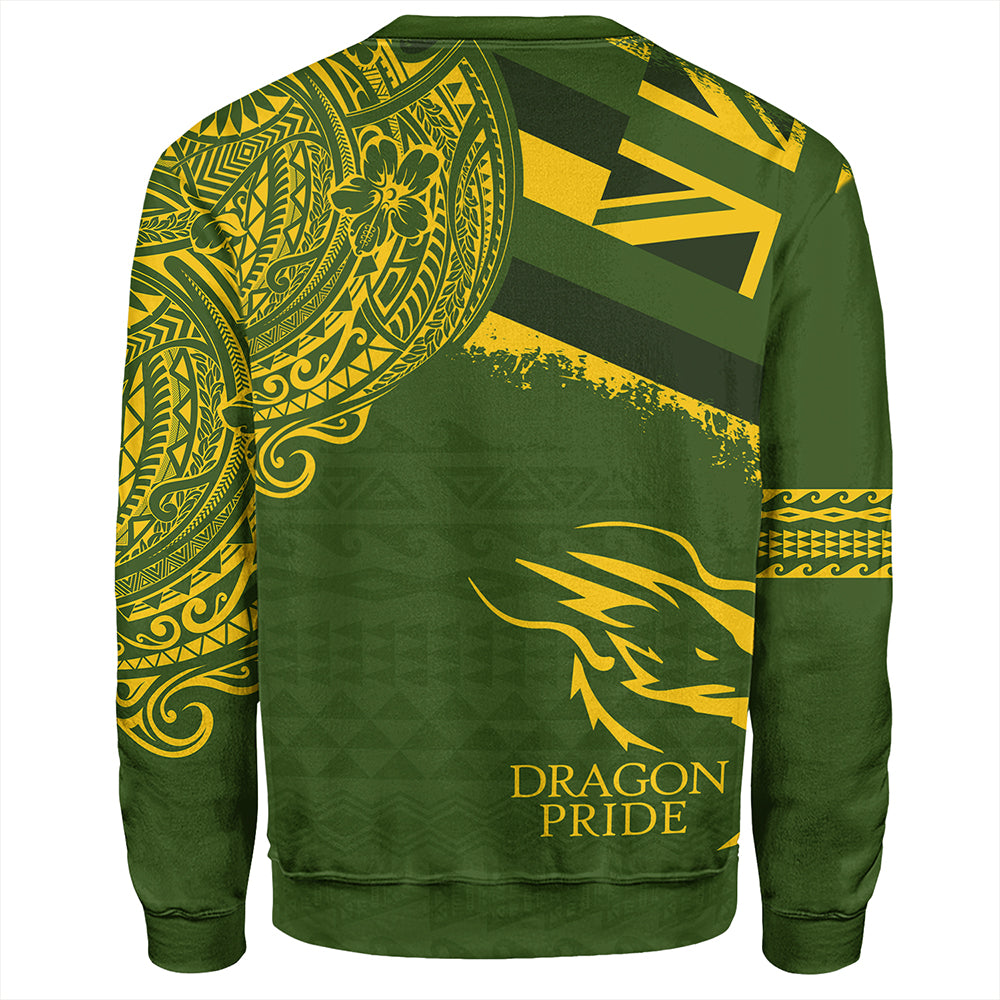 Hawaii Sweatshirt Honokaa High And Intermediate School With Crest Style