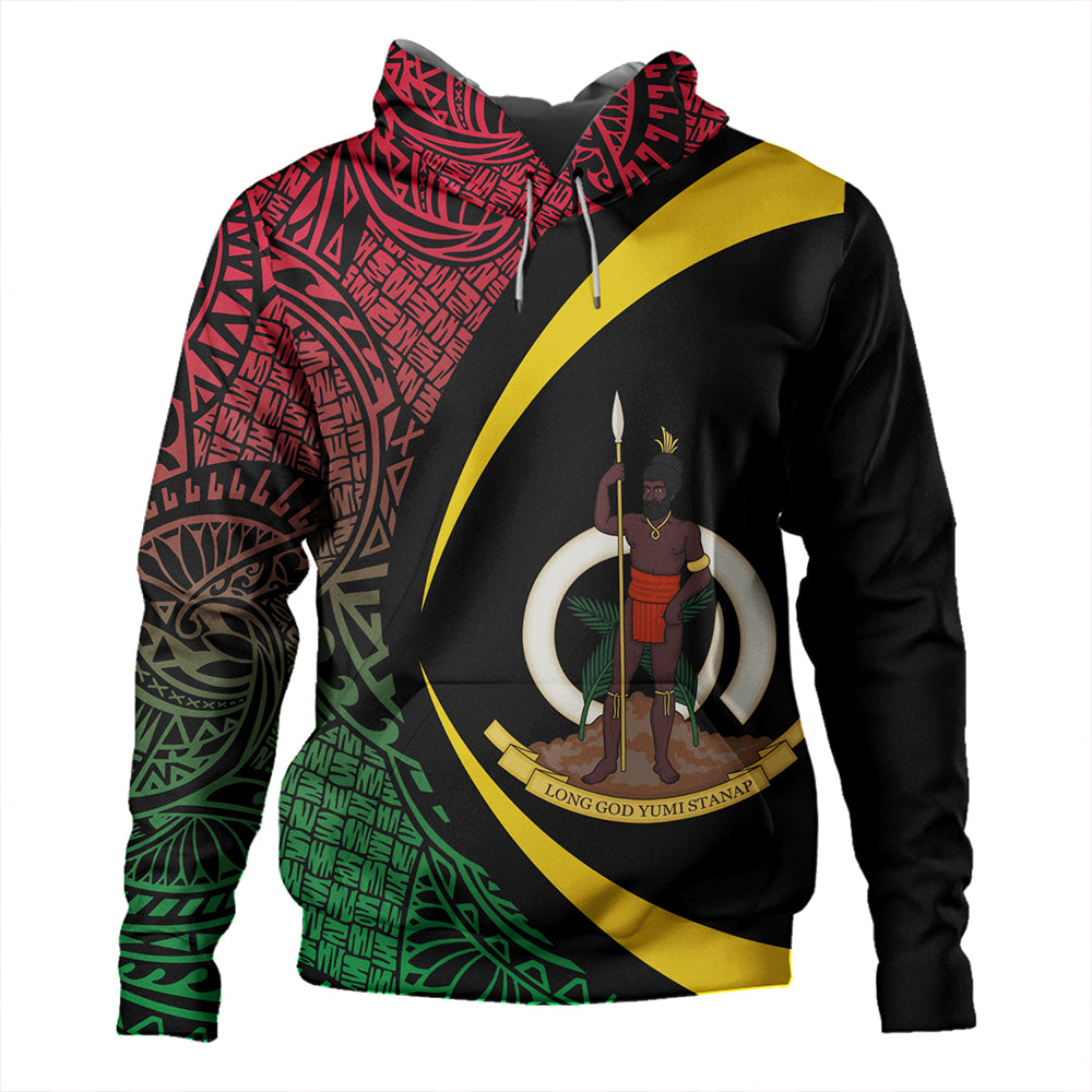 Vanuatu Hoodie Coat Of Arm Lauhala Circle