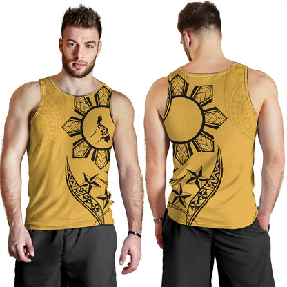Philippines Tank Top Tribal Sun In My Heart Gold Style
