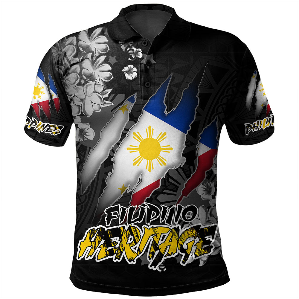 Philippines Custom Polo Shirt Filipino Heritage Blood Inside Me