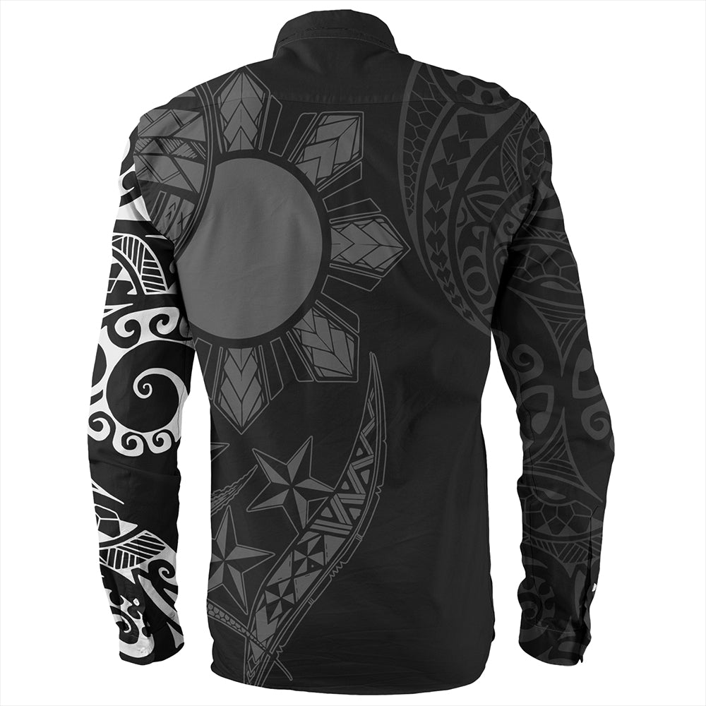 Philippines Long Sleeve Shirt Tribal Sun In My Heart