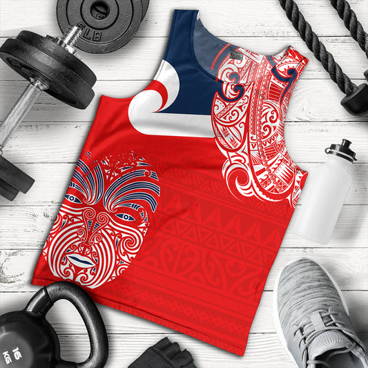 New Zealand Tank Top Tino Rangatiratanga Maori Mask