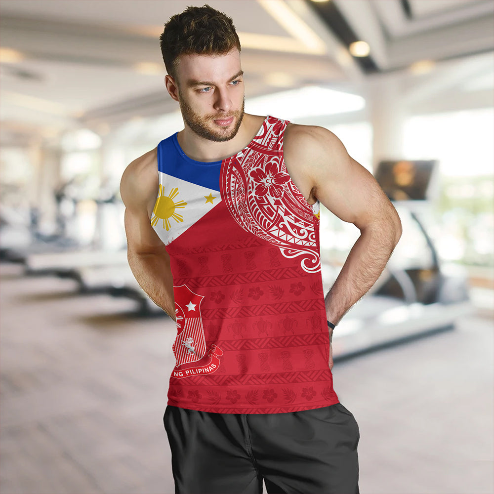 Philippines Tank Top Polynesian Flag With Coat Of Arms
