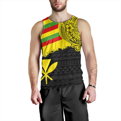 Kanaka Maoli Tank Top Polynesian Flag With Coat Of Arms