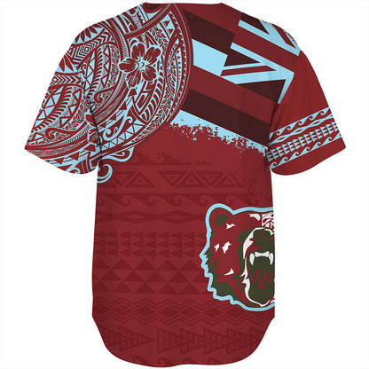 Hawaii Baseball Shirt Henry Perrine Baldwin High School With Crest Style