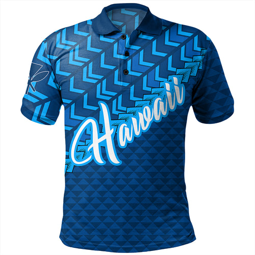 Hawaiian Polo Shirt Kanaka Maoli Kakau Style