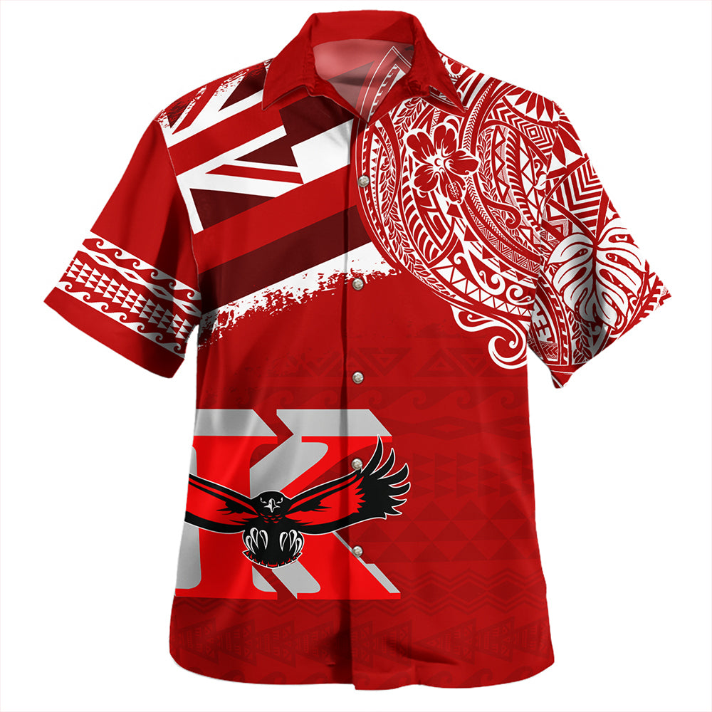 Hawaii Hawaiian Shirt Kauai High School With Crest Style