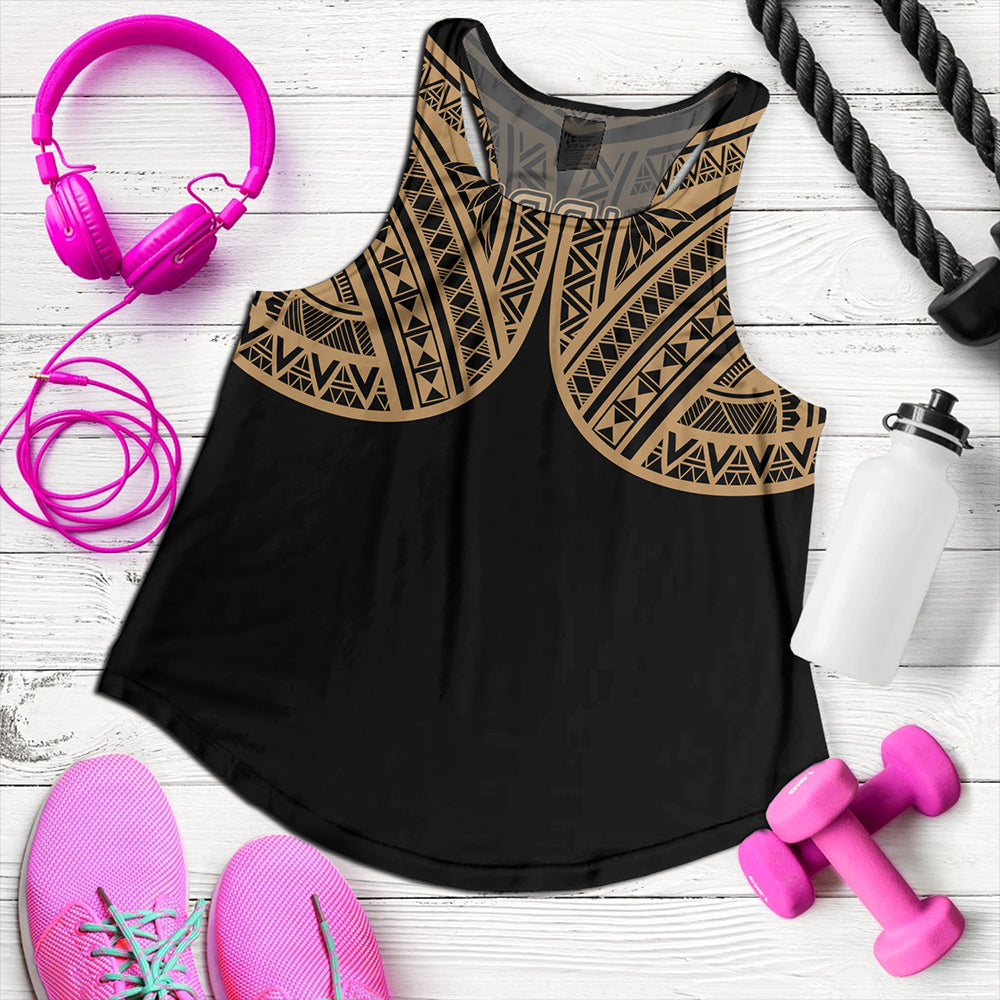 Philippines Women Tank Sun Star Warrior Style Gold