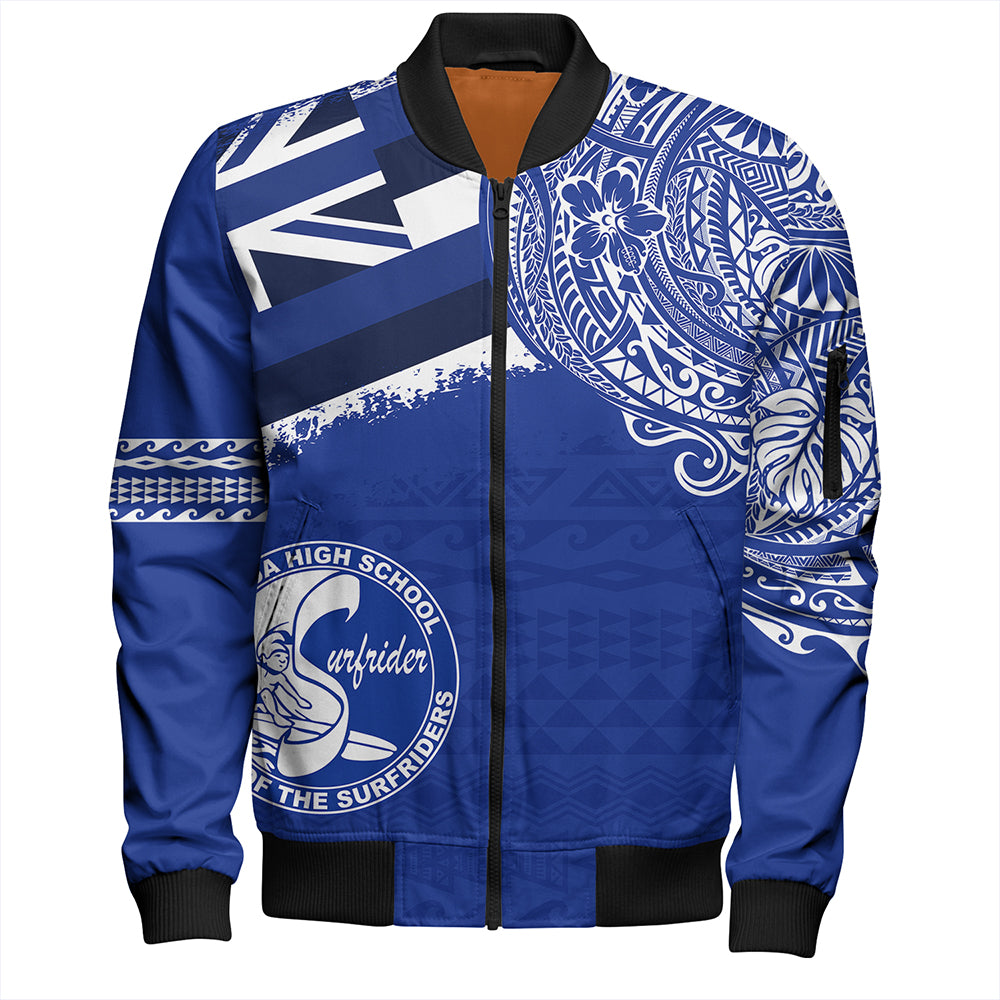 Hawaii Bomber Jacket Kailua High School With Crest Style