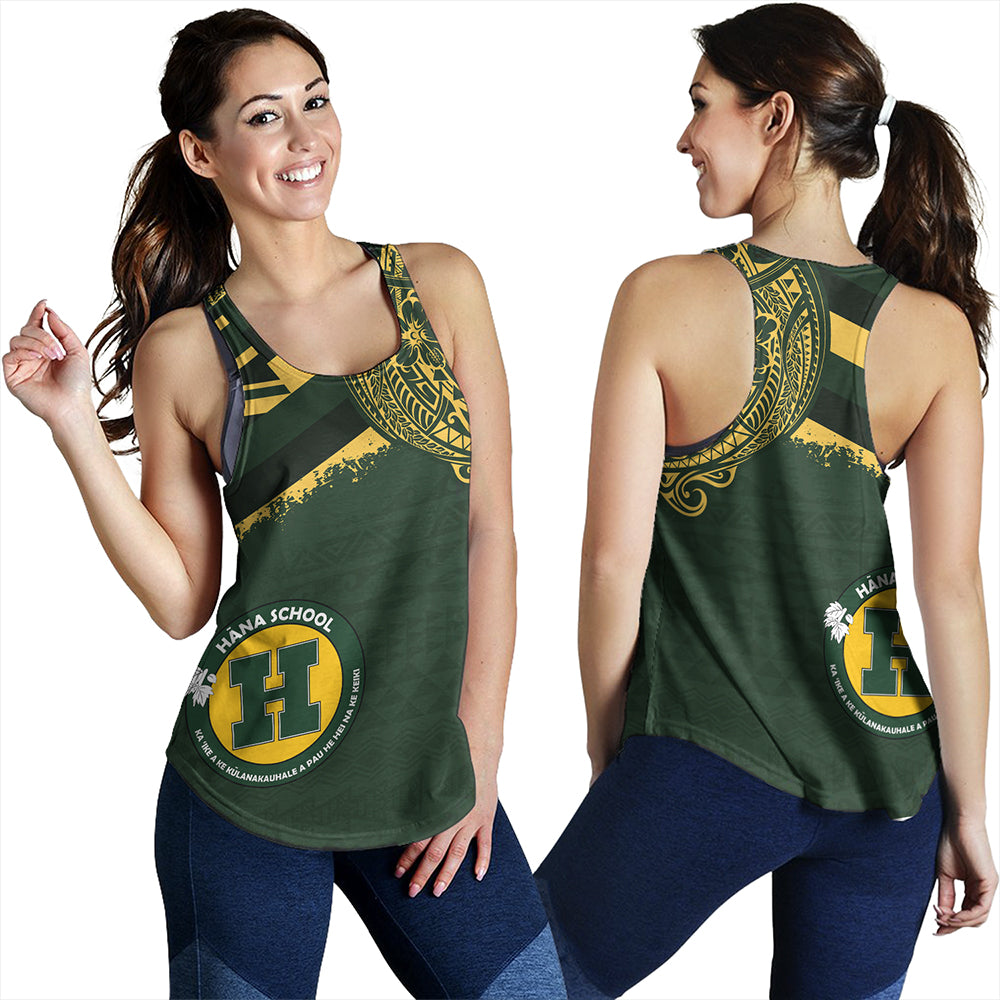 Hawaii Women Tank Hana High And Elementary School With Crest Style