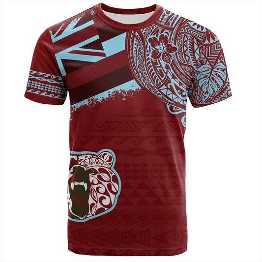 Hawaii T-Shirt Henry Perrine Baldwin High School With Crest Style