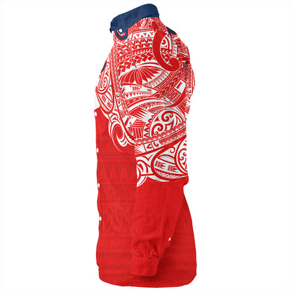 New Zealand Long Sleeve Shirt Tino Rangatiratanga Maori Mask