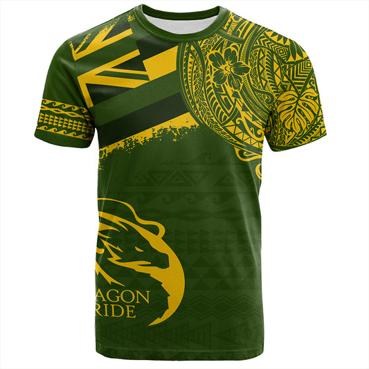 Hawaii T-Shirt Honokaa High And Intermediate School With Crest Style