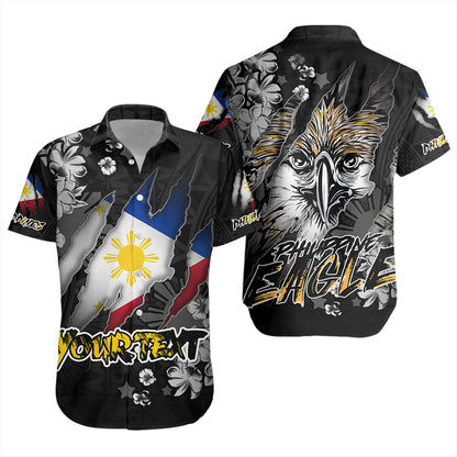 Philippines Custom Short Sleeve Shirt Filipino Heritage Blood Inside Me