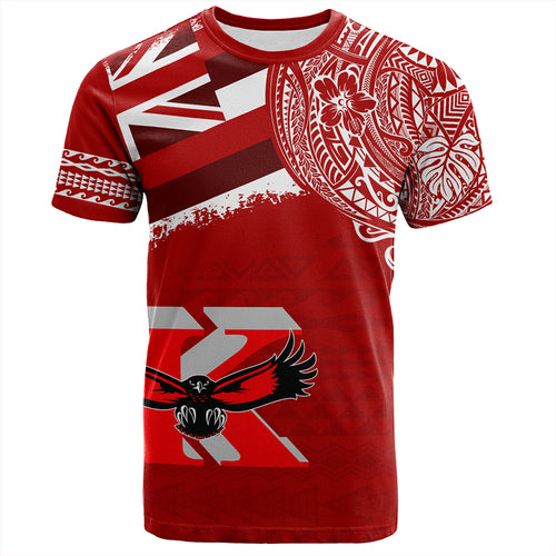 Hawaii T-Shirt Kauai High School With Crest Style