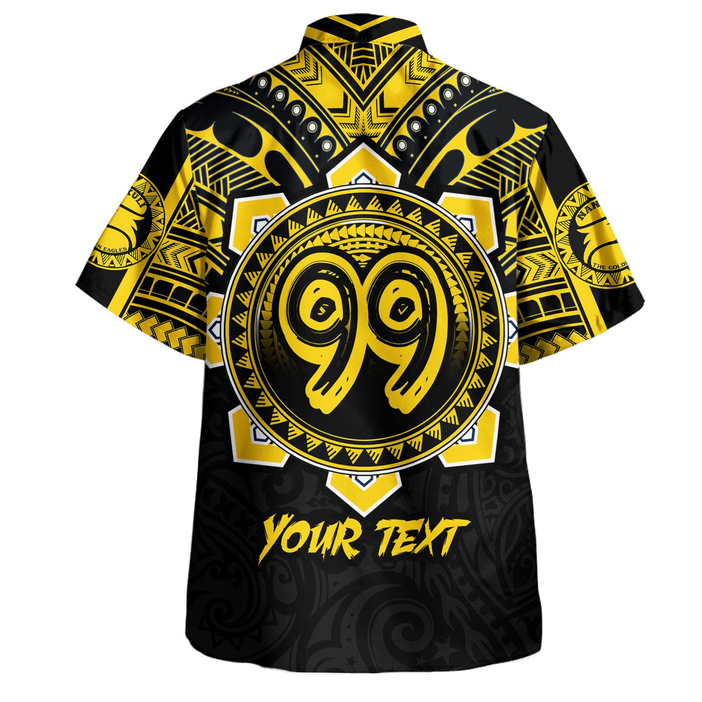 Hawaii Hawaiian Shirt Custom Nanakuli High & Intermediate School Home Of Golden Hawks Tribal Style