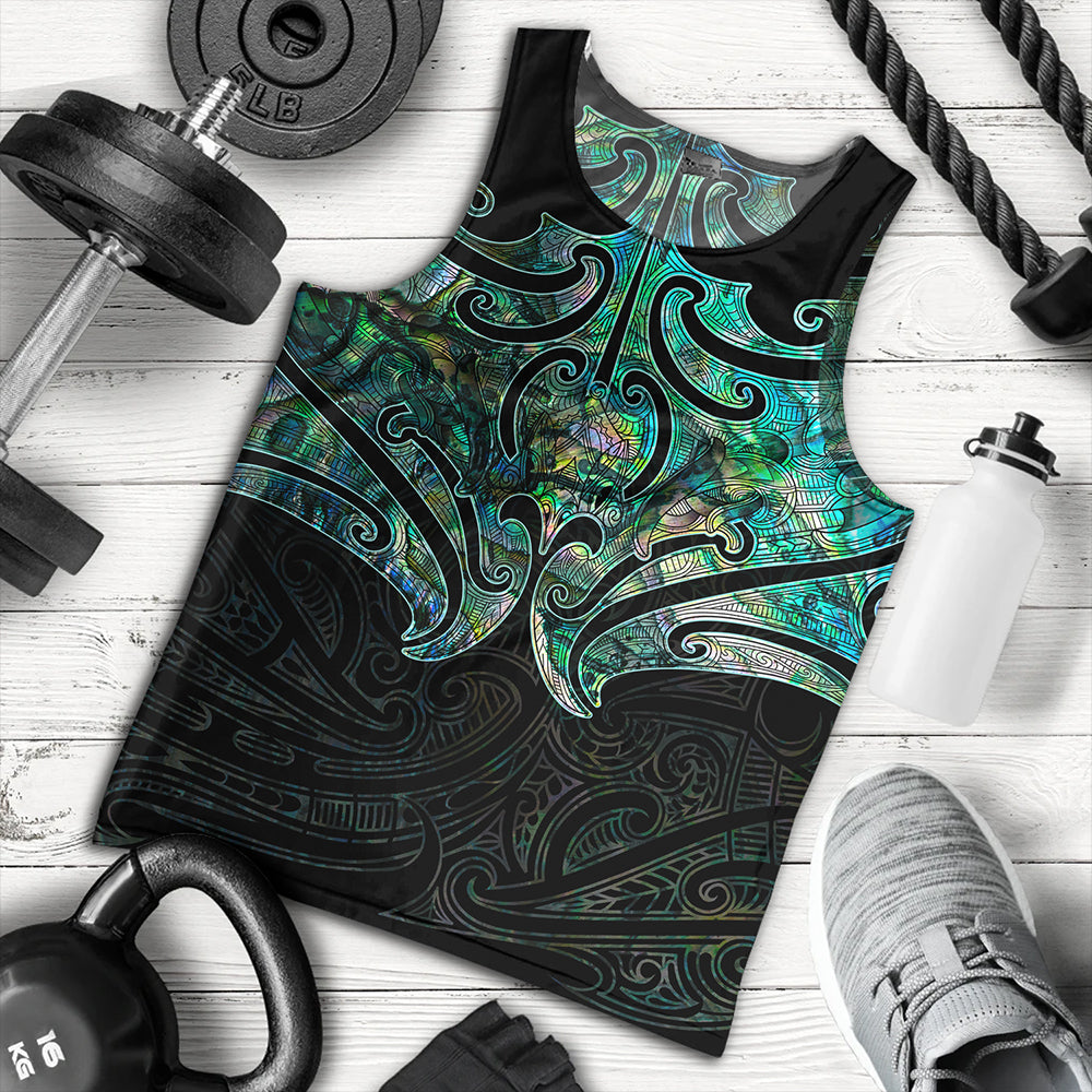 New Zealand Tank Top Maori Papua Shell Pattern