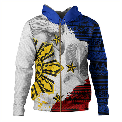 Philippines Hoodie Eagles Filipino Sun Flag Grunge Style