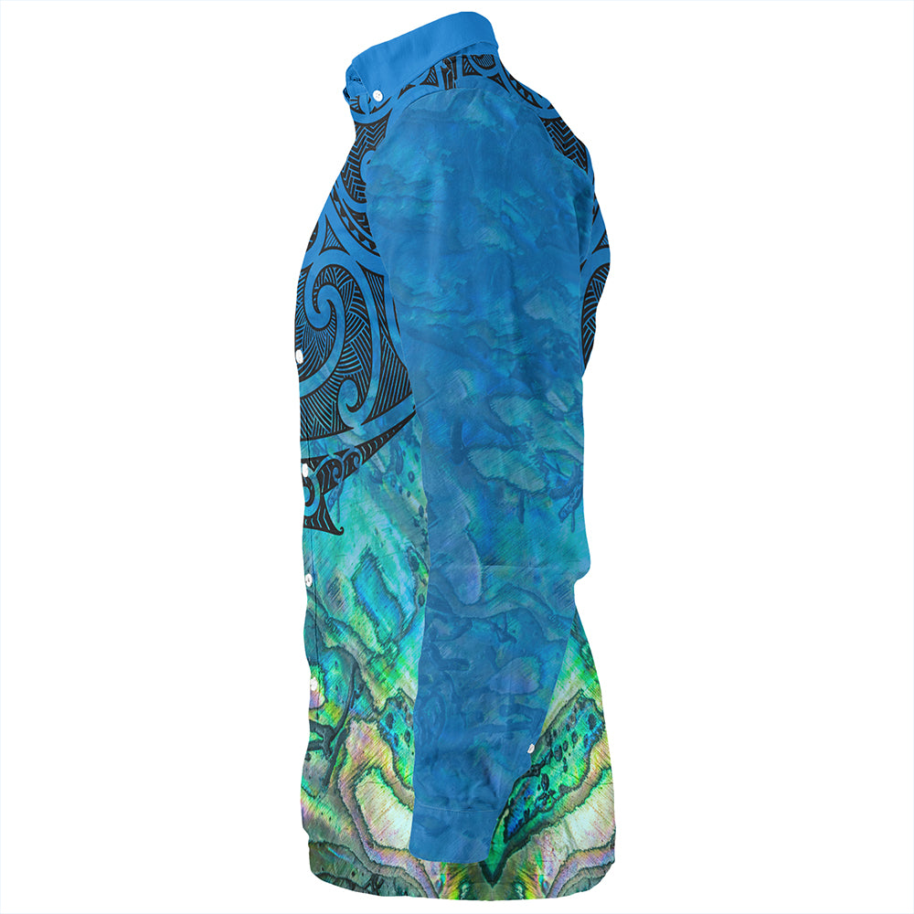 New Zealand Long Sleeve Shirt Maori Papua Shell