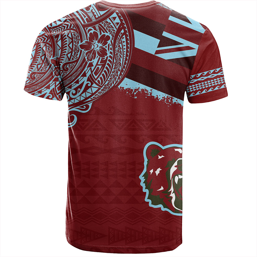 Hawaii T-Shirt Henry Perrine Baldwin High School With Crest Style