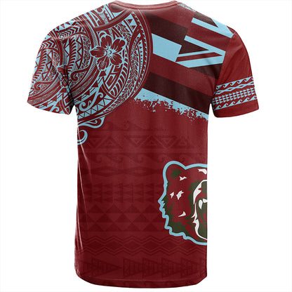 Hawaii T-Shirt Henry Perrine Baldwin High School With Crest Style