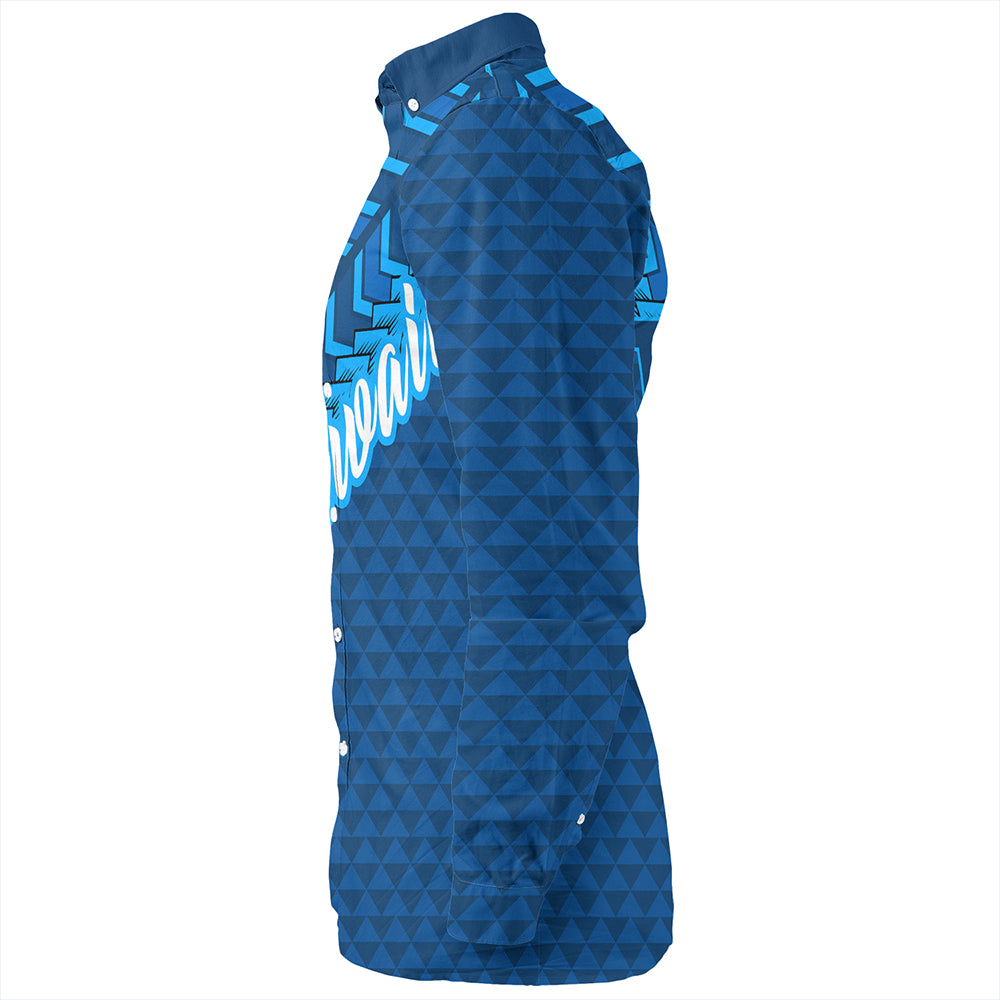 Hawaiian Long Sleeve Shirt Kanaka Maoli Kakau Style