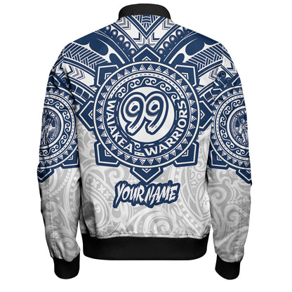 Hawaii Bomber Jacket Custom Waiakea High School Super Waiakea Warriors Tribal Style