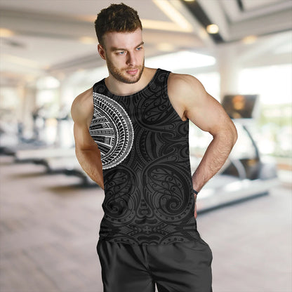 Samoa Tribal Maori Tattoo Roman Reigns Tank Top White