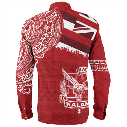 Hawaii Long Sleeve Shirt Kalani High School With Crest Style