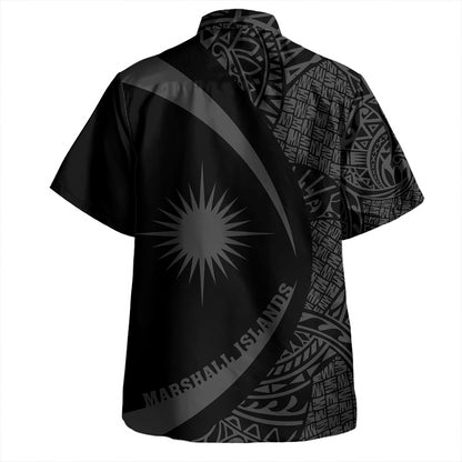 Marshall Islands Hawaiian Shirt Coat Of Arm Lauhala White Circle
