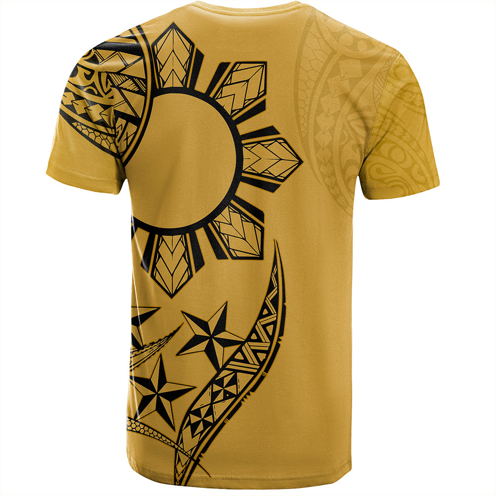 Philippines T-Shirt Tribal Sun In My Heart Gold Style