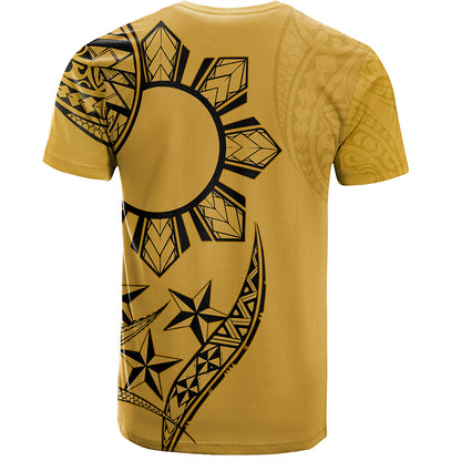 Philippines T-Shirt Tribal Sun In My Heart Gold Style