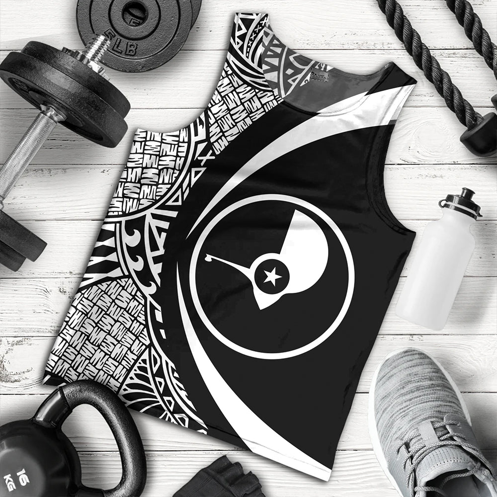 Yap Tank Top Coat Of Arm Lauhala White Circle