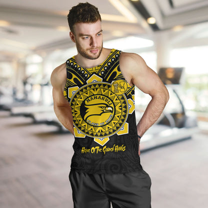 Hawaii Tank Top Custom Nanakuli High & Intermediate School Home Of Golden Hawks Tribal Style