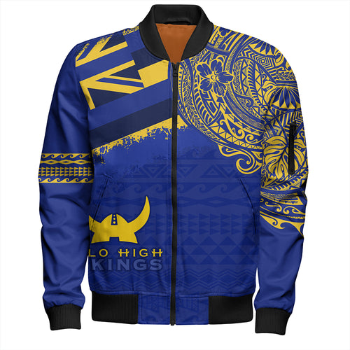 Hawaii Bomber Jacket Hilo High School With Crest Style