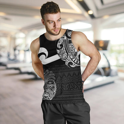 New Zealand Tank Top Tino Rangatiratanga Maori Mask Black