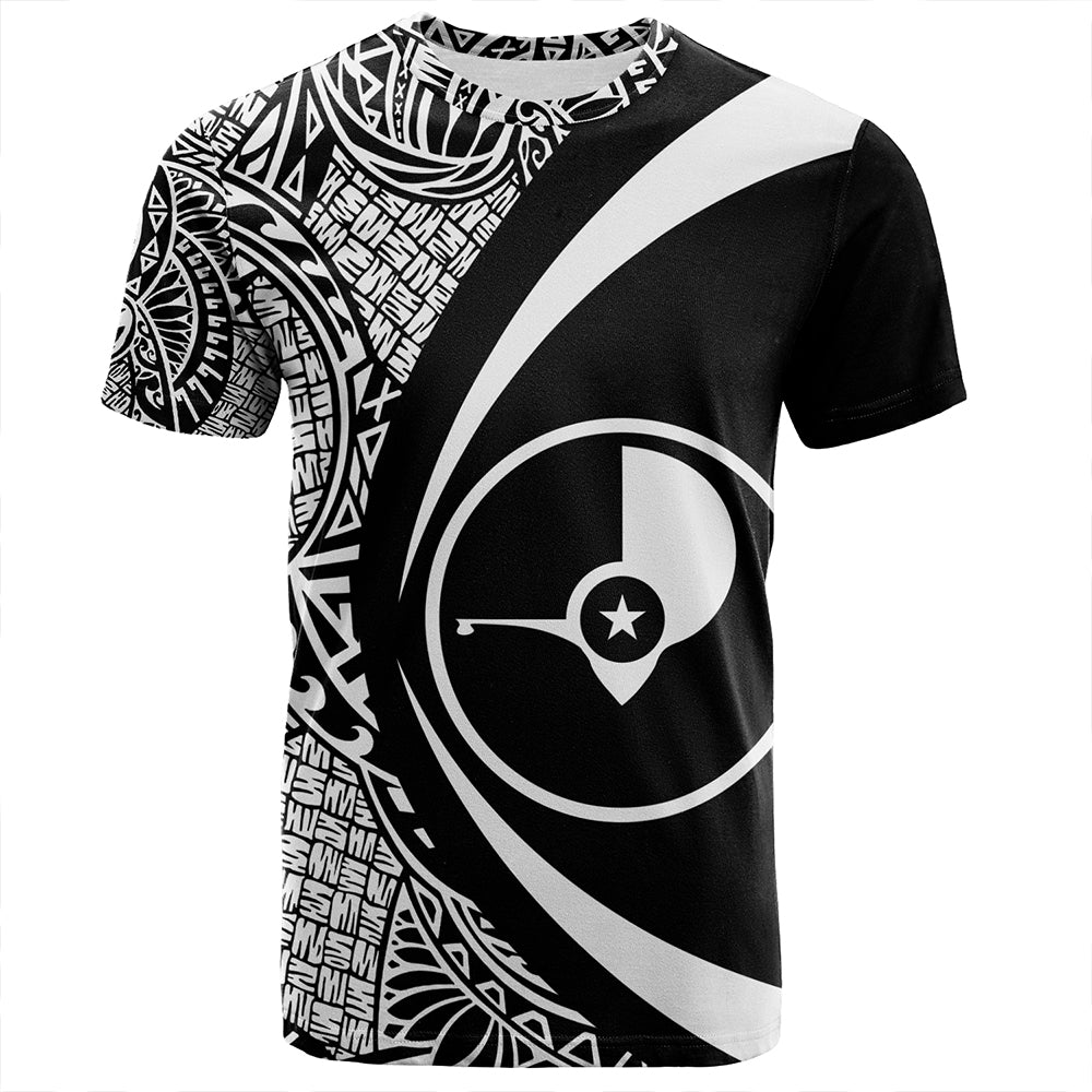 Yap T-Shirt Coat Of Arm Lauhala White Circle